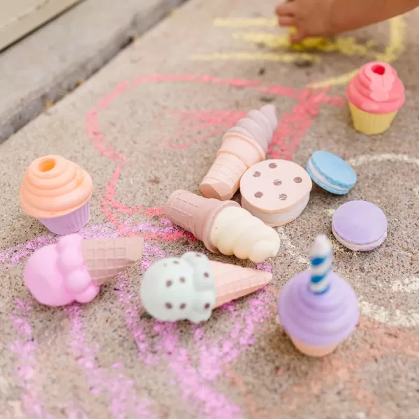 imageMelissa ampamp Doug Ice Cream ampamp Cake Chalk Set  Arts And Crafts For Kids Sidewalk Chalk For Kids Ages 3