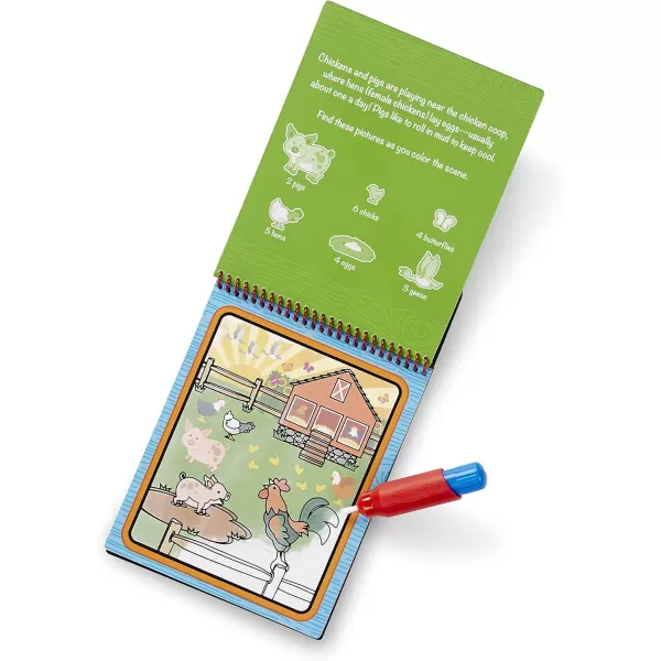 imageMelissa ampamp Doug On the Go Water Wow Reusable WaterReveal Activity Pad  Safari  FSC CertifiedFarm