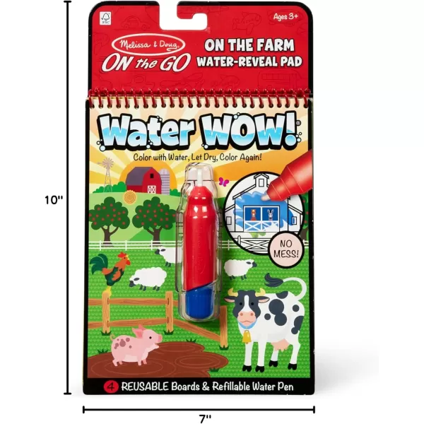 imageMelissa ampamp Doug On the Go Water Wow Reusable WaterReveal Activity Pad  Safari  FSC CertifiedFarm