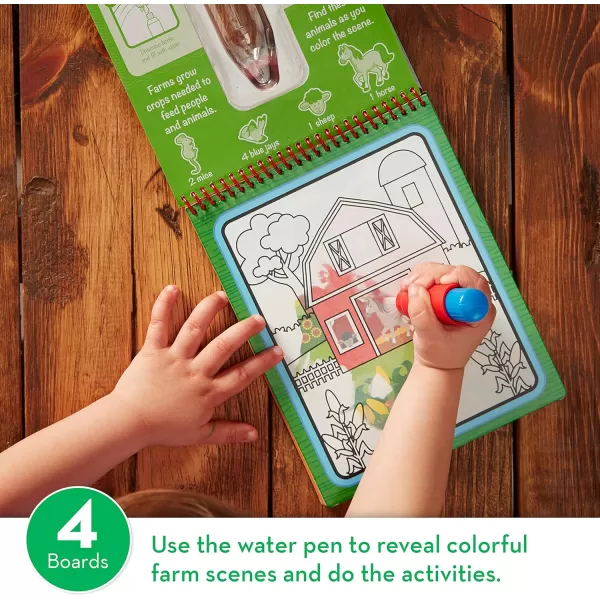 imageMelissa ampamp Doug On the Go Water Wow Reusable WaterReveal Activity Pad  Safari  FSC CertifiedFarm