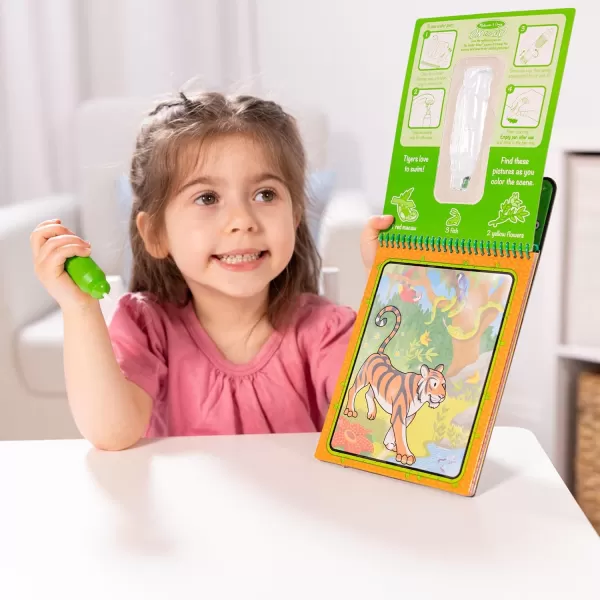 imageMelissa ampamp Doug On the Go Water Wow Reusable WaterReveal Activity Pad  Safari  FSC CertifiedJungle