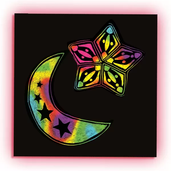 imageMelissa ampamp Doug Scratch Art Rainbow Mini Notes 125 With Wooden Stylus  FSC CertifiedRainbow