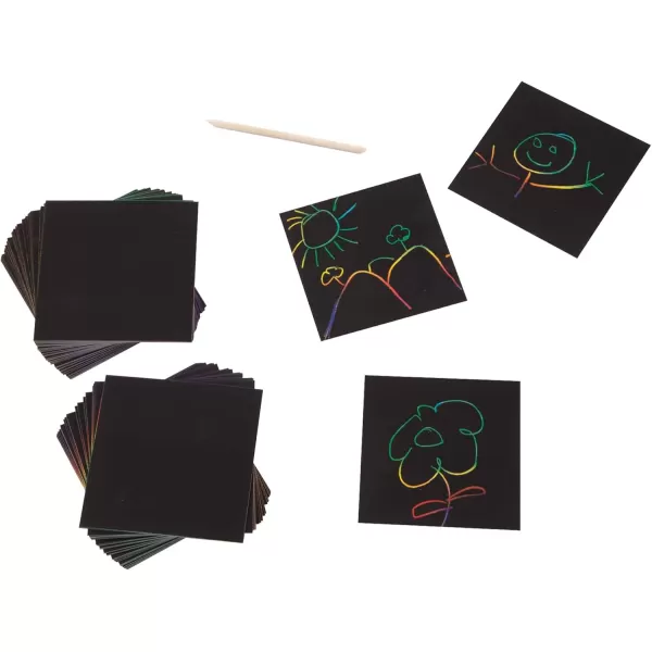 imageMelissa ampamp Doug Scratch Art Rainbow Mini Notes 125 With Wooden Stylus  FSC CertifiedRainbow