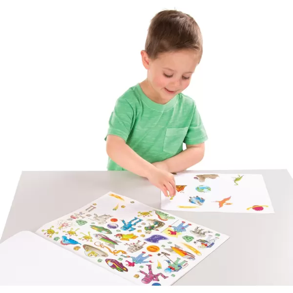 imageMelissa ampamp Doug Sticker Collection Book Dinosaurs Vehicles Space and More  500 Stickers  FSC CertifiedBlue