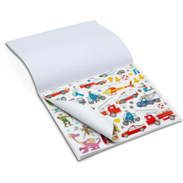 imageMelissa ampamp Doug Sticker Collection Book Dinosaurs Vehicles Space and More  500 Stickers  FSC CertifiedBlue