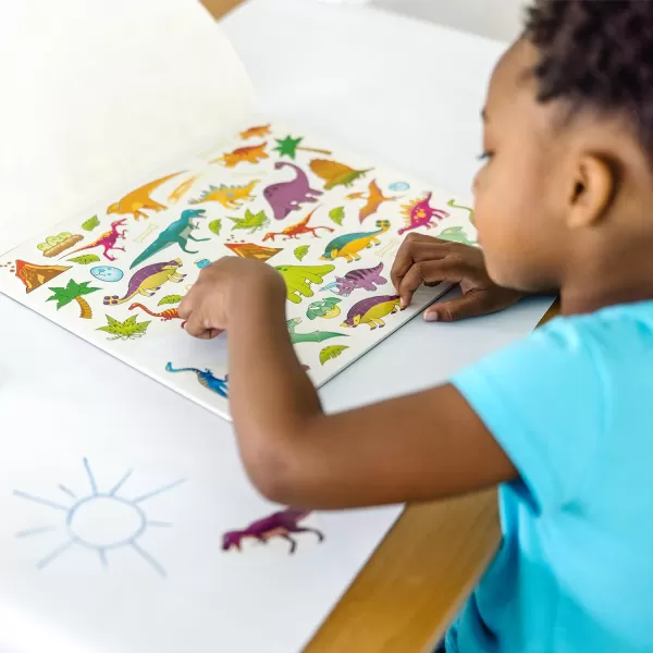 imageMelissa ampamp Doug Sticker Collection Book Dinosaurs Vehicles Space and More  500 Stickers  FSC CertifiedBlue