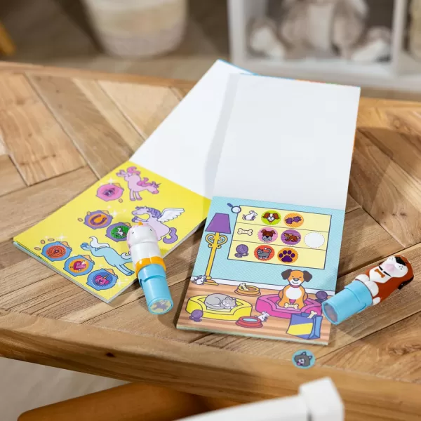 imageMelissa ampamp Doug Sticker Wow Dog and Unicorn Bundle 2 24Page Activity Pads 2 Sticker Stampers 600 Stickers Arts and Crafts Fidget Toy Collectible CharactersDog  Unicorn Bundle
