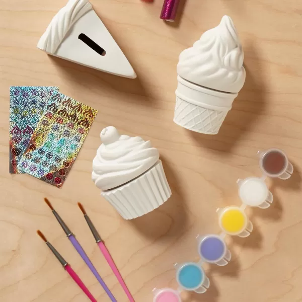 imageMelissa ampamp Doug Sweet Keepsakes Craft Kit 2 DecorateYourOwn Treasure Boxes and a Cake Bank One Size Dyo