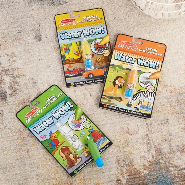 imageMelissa ampamp Doug Water Wow  Water Reveal Pad Bundle  Farm Safari ampamp Under The SeaBundle Vehicles  Animals  Safari