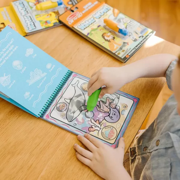 imageMelissa ampamp Doug Water Wow  Water Reveal Pad Bundle  Farm Safari ampamp Under The SeaBundle Vehicles  Animals  Safari