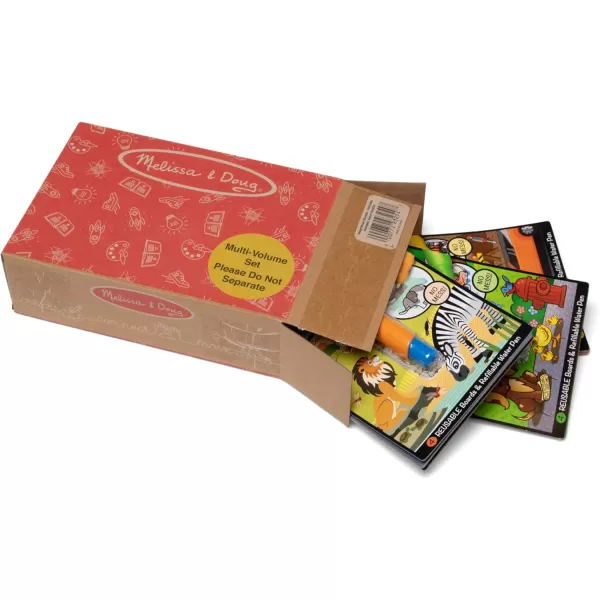 imageMelissa ampamp Doug Water Wow  Water Reveal Pad Bundle  Farm Safari ampamp Under The SeaBundle Vehicles  Animals  Safari