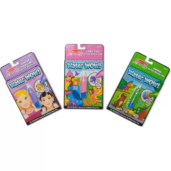 imageMelissa ampamp Doug Water Wow 4 Pack Pets Colors Fairy Tale and Makeup  FSC CertifiedBundle Makeup  Fairy Tales  Animals