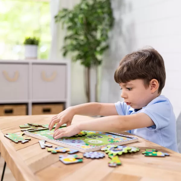 imageMelissa ampamp Doug Wooden Animal Chase Jigsaw Spinning Gear Puzzle  24 Pieces Wooden Puzzle for Toddlers and Preschoolers for Boys and Girls Ages 3