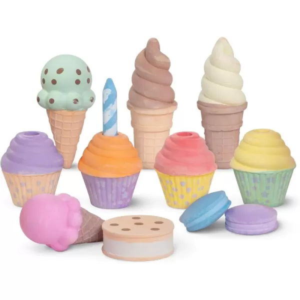 imageMelissa ampamp Doug Ice Cream ampamp Cake Chalk Set  Arts And Crafts For Kids Sidewalk Chalk For Kids Ages 3