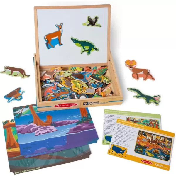 imageMelissa ampamp Doug National Parks Wooden Picture Matching Magnetic Game  FSC Certified