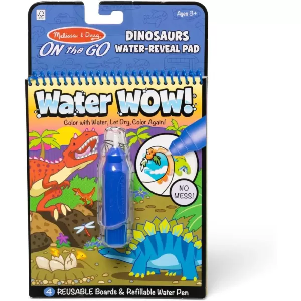 imageMelissa ampamp Doug On the Go Water Wow Reusable WaterReveal Activity Pad  Safari  FSC CertifiedDinosaurs