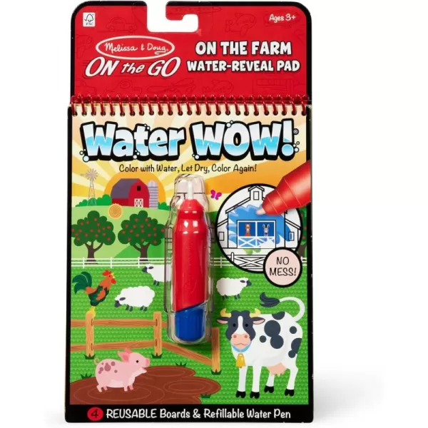 imageMelissa ampamp Doug On the Go Water Wow Reusable WaterReveal Activity Pad  Safari  FSC CertifiedFarm