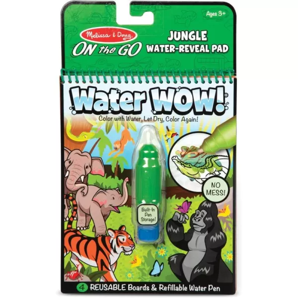 imageMelissa ampamp Doug On the Go Water Wow Reusable WaterReveal Activity Pad  Safari  FSC CertifiedJungle