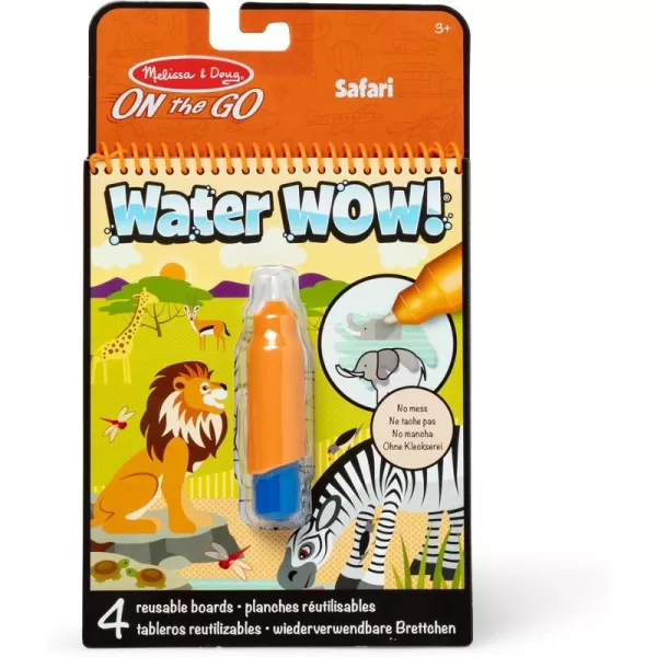 imageMelissa ampamp Doug On the Go Water Wow Reusable WaterReveal Activity Pad  Safari  FSC CertifiedSafari