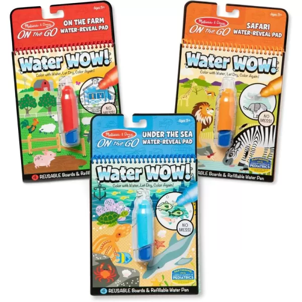 imageMelissa ampamp Doug Water Wow  Water Reveal Pad Bundle  Farm Safari ampamp Under The SeaBundle Farm  Safari  Under The Sea