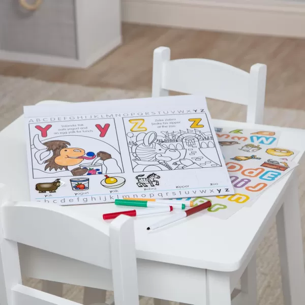 imageMelissa ampamp Doug Alphabet Activity Sticker Pad for Coloring Letters 250 Stickers  FSC Certified1405 x 1105 x 02