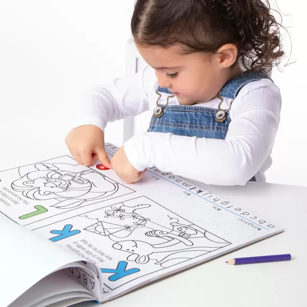 imageMelissa ampamp Doug Alphabet Activity Sticker Pad for Coloring Letters 250 Stickers  FSC Certified1405 x 1105 x 02