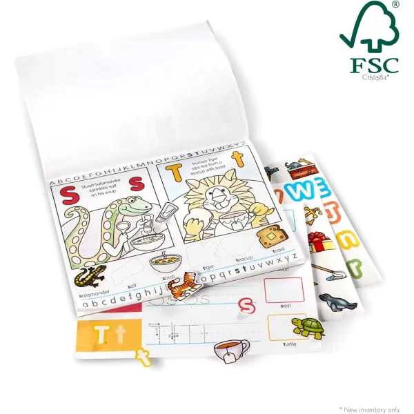 imageMelissa ampamp Doug Alphabet Activity Sticker Pad for Coloring Letters 250 Stickers  FSC Certified1405 x 1105 x 02