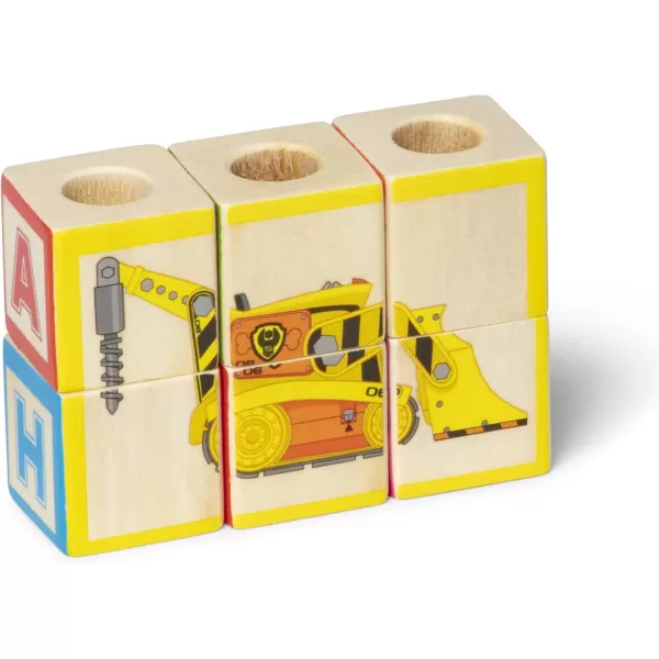 imageMelissa ampamp Doug PAW Patrol Wooden ABC Block Truck 33 Pieces  Sort And Stack Toys Alphabet Blocks For Toddlers Vehicle Toys For Kids Ages 3 3493 cm x 1778 cm x 1003 cmABC Alphabet Truck
