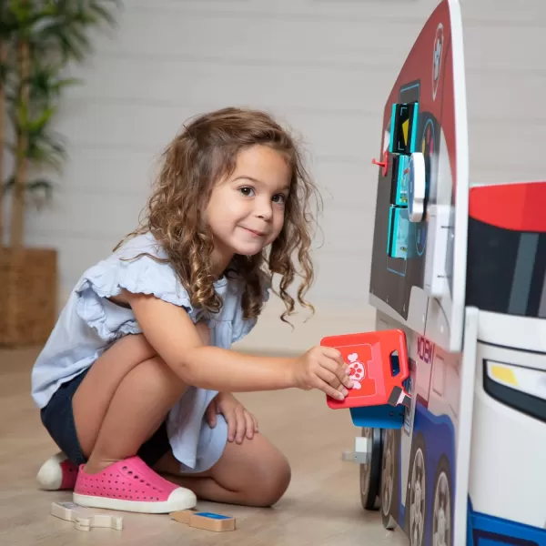 imageMelissa ampamp Doug PAW Patrol Wooden PAW Patroller Activity Center MultiSided Play Space  FSC Certified