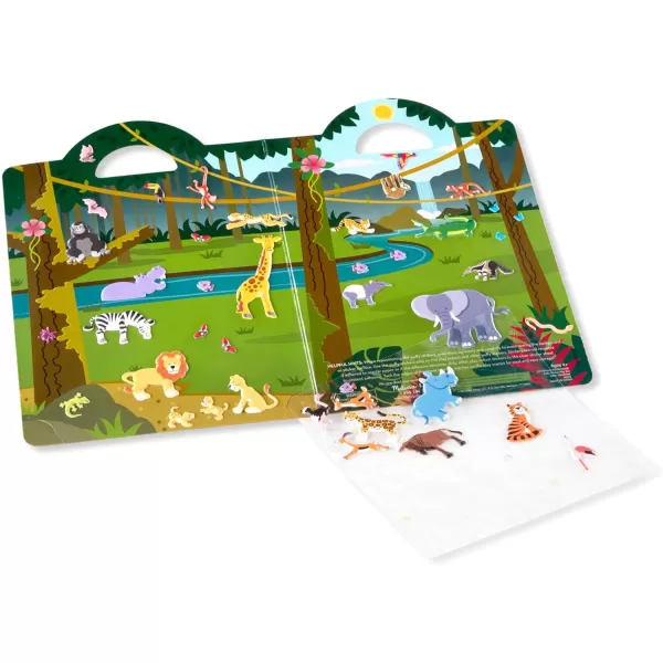 imageMelissa ampamp Doug Puffy Sticker Play Set Safari  42 Reusable Stickers  FSC Certified