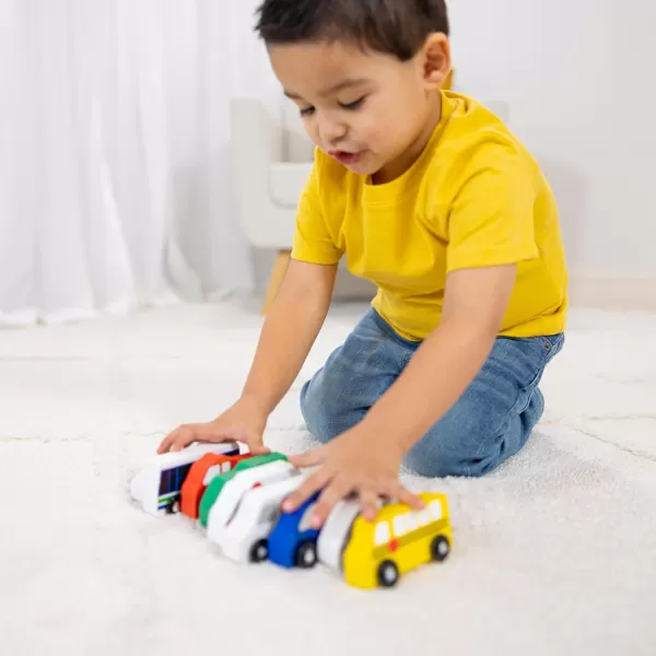 imageMelissa ampamp Doug Town Vehicles Set in Wooden Tray 9 pcsEnglish Only