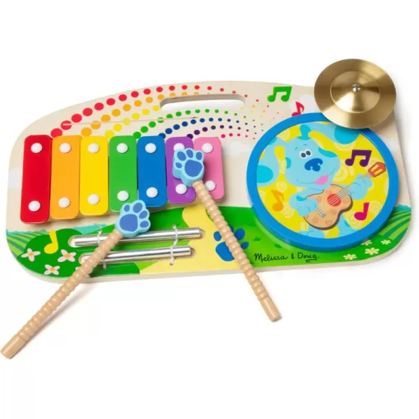 imageMelissa ampamp Doug Blues Clues ampamp You Wooden Music Maker Board 5 Instruments