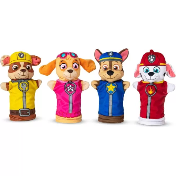 imageMelissa ampamp Doug PAW Patrol Hand Puppets 4 Puppets 4 Cards  PAW Patrol Puppets Pretend Play for Kids