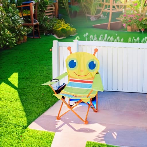 Melissa & Doug Sunny Patch Giddy Buggy Kids Folding Chair With Cup Holder