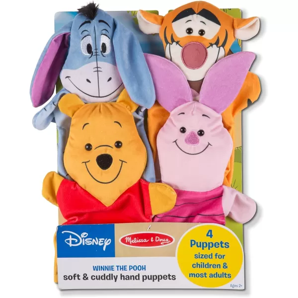 imageMelissa ampamp Doug Disney Winnie the Pooh Soft ampamp Cuddly Hand Puppets Toys For Kids Ages 2Winnie the Pooh