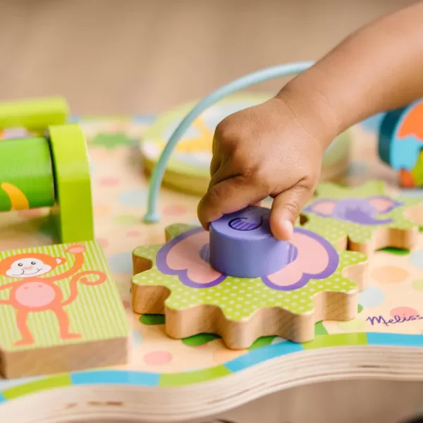 imageMelissa ampamp Doug First Play Childrens Jungle Wooden Activity Table for Toddlers