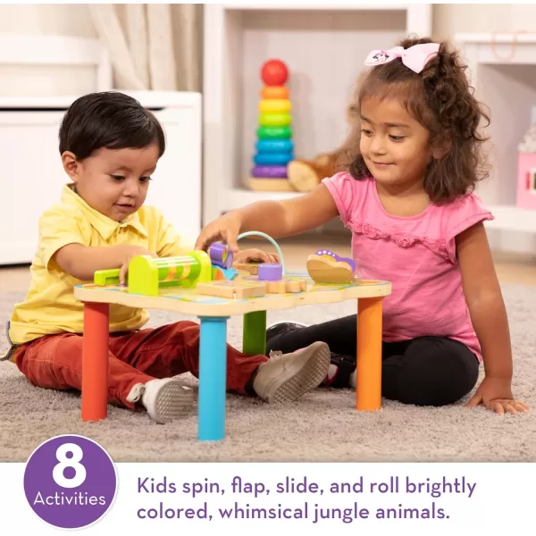 imageMelissa ampamp Doug First Play Childrens Jungle Wooden Activity Table for Toddlers