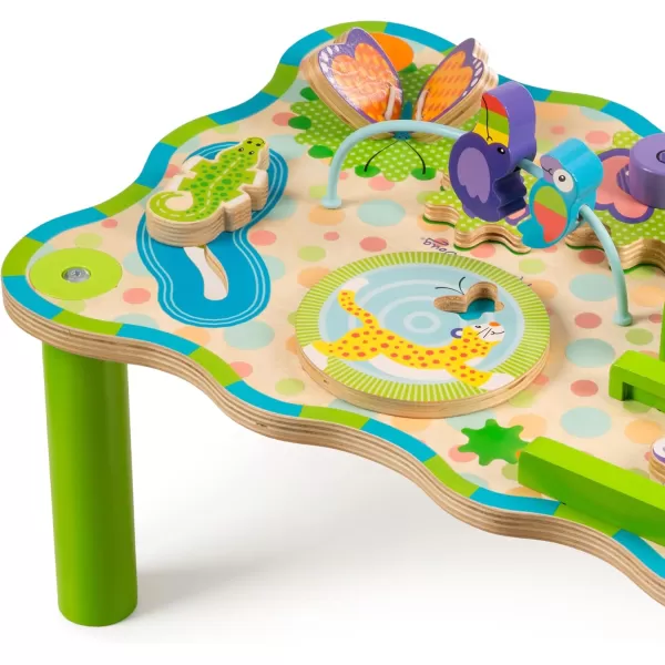 imageMelissa ampamp Doug First Play Childrens Jungle Wooden Activity Table for Toddlers