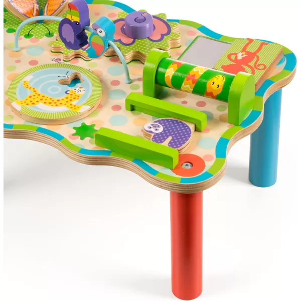 imageMelissa ampamp Doug First Play Childrens Jungle Wooden Activity Table for Toddlers