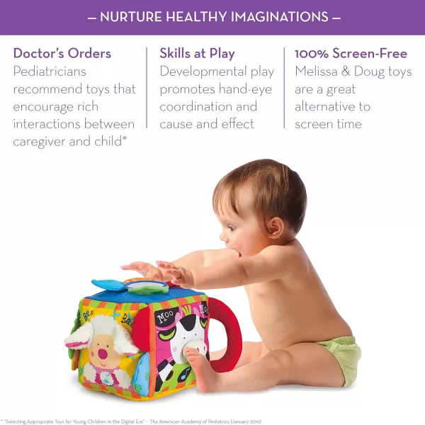 imageMelissa ampamp Doug Ks Kids Musical Farmyard Cube Educational Baby ToyStandard Packaging
