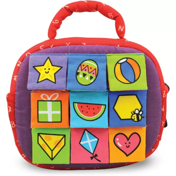 imageMelissa ampamp Doug Ks Kids TakeAlong Shape Sorter Baby Toy With 2Sided Activity Bag and 9 Textured Shape Blocks Sensory Toys Travel Shape Sorter Toys For Toddlers And Infants