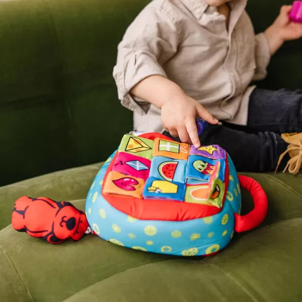 imageMelissa ampamp Doug Ks Kids TakeAlong Shape Sorter Baby Toy With 2Sided Activity Bag and 9 Textured Shape Blocks Sensory Toys Travel Shape Sorter Toys For Toddlers And Infants