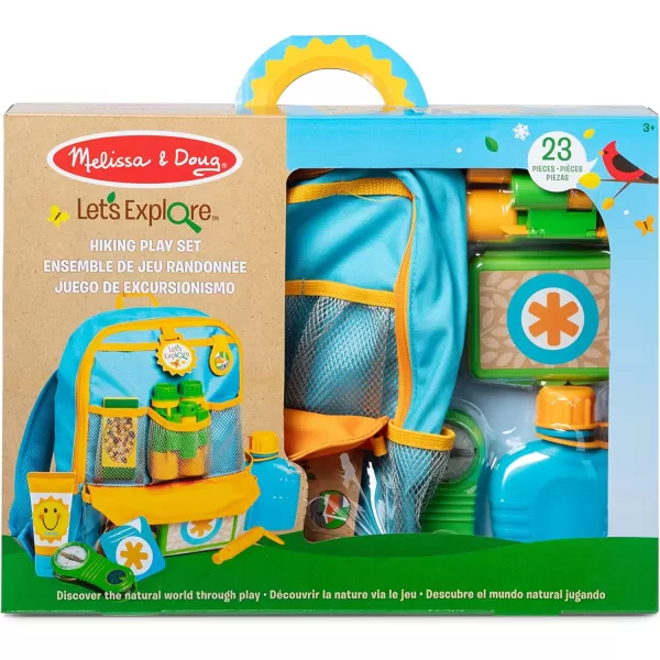 imageMelissa ampamp Doug Lets Explore Hiking Play Set  23 Pieces Toddler Nature Toys Hiking Toys for Kids Ages 3