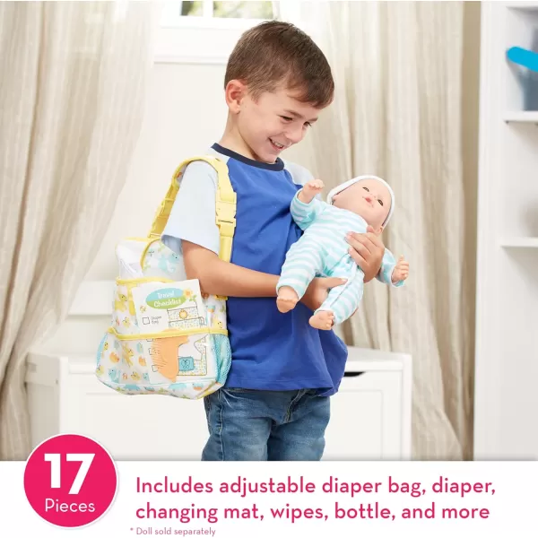 imageMelissa ampamp Doug Mine to Love Travel Time Play Set for Dolls with Diaper Bag Bottle Sunscreen More 17 pcs  Baby Doll Accessories For Kids Ages 3