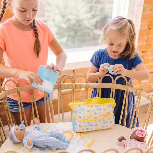 imageMelissa ampamp Doug Mine to Love Travel Time Play Set for Dolls with Diaper Bag Bottle Sunscreen More 17 pcs  Baby Doll Accessories For Kids Ages 3