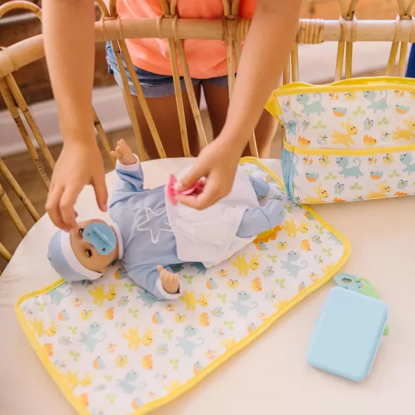 imageMelissa ampamp Doug Mine to Love Travel Time Play Set for Dolls with Diaper Bag Bottle Sunscreen More 17 pcs  Baby Doll Accessories For Kids Ages 3
