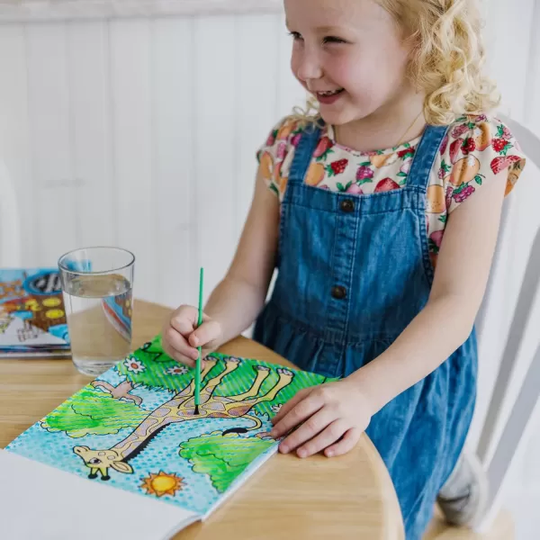 imageMelissa ampamp Doug My First Paint With Water Activity Books Set  Animals Vehicles and Pirates  FSC Certified