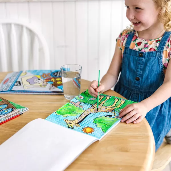 imageMelissa ampamp Doug My First Paint With Water Activity Books Set  Animals Vehicles and Pirates  FSC Certified