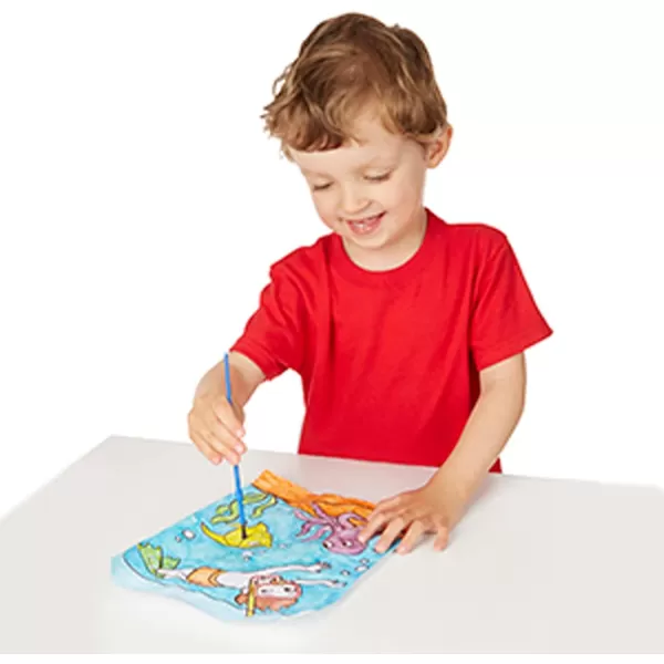 imageMelissa ampamp Doug My First Paint With Water Activity Books Set  Animals Vehicles and Pirates  FSC Certified