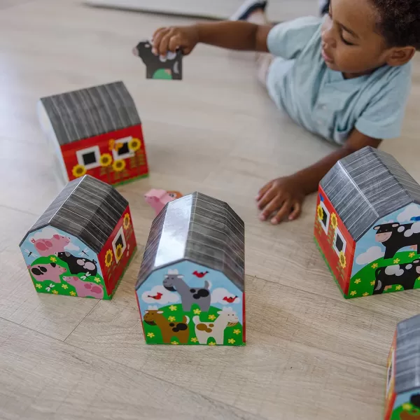 imageMelissa ampamp Doug Nesting and Sorting Barns and Animals With 6 Numbered Barns and Matching Wooden Animals  Numbers Learning Toys Sorting And Stacking Toys For Toddlers Ages 2